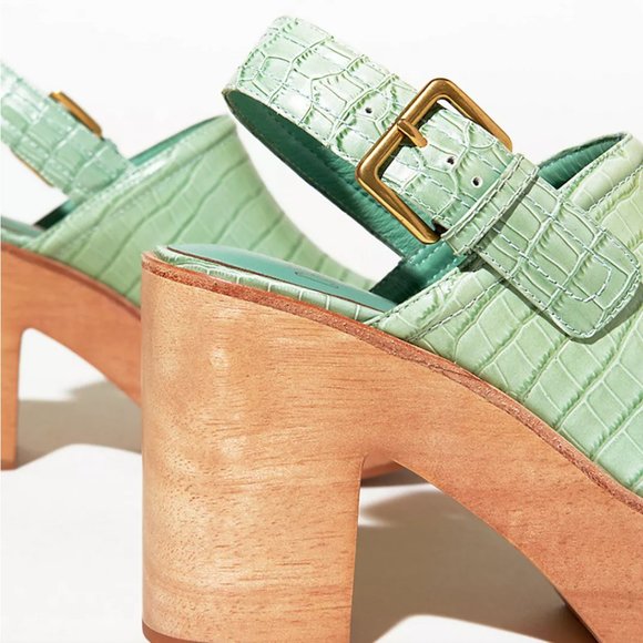 Charlotte Stone Bonnie Clogs in Mint - size 7 - Picture 2 of 3